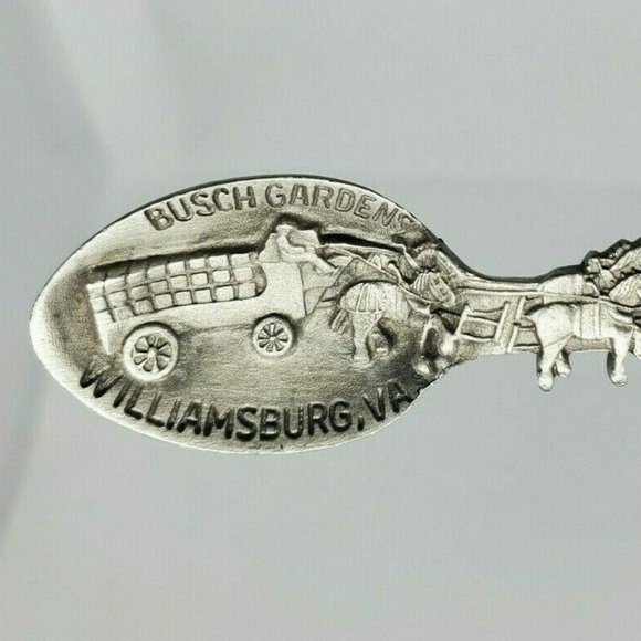 Busch Gardens Williamsburg VA Pewter Spoon - Picture 7 of 11